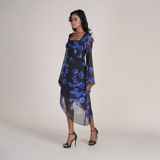 GRACE DRESS IN MINDNIGHT BLOOM PRINT