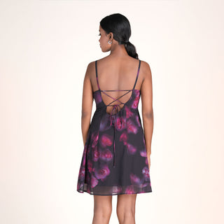 WHIMSICAL MUSE DRESS IN ROSE DREAM PRINT