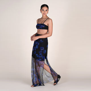 IVY SET IN MIDNIGHT BLOOM PRINT