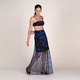 IVY SET IN MIDNIGHT BLOOM PRINT